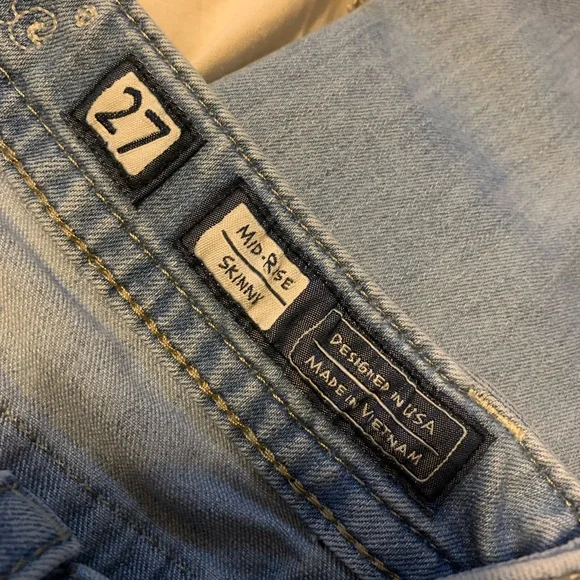 Miss Me Light Blue Skinny Jeans - Picture 5 of 6